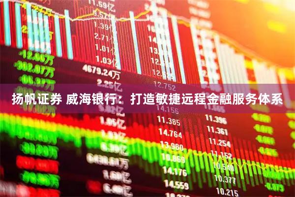 扬帆证券 威海银行：打造敏捷远程金融服务体系