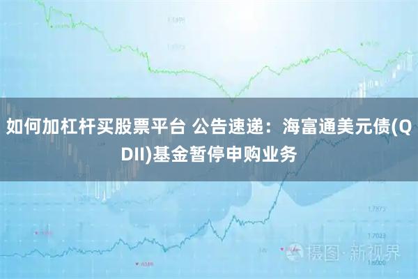 如何加杠杆买股票平台 公告速递：海富通美元债(QDII)基金暂停申购业务