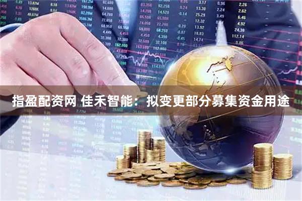 指盈配资网 佳禾智能：拟变更部分募集资金用途